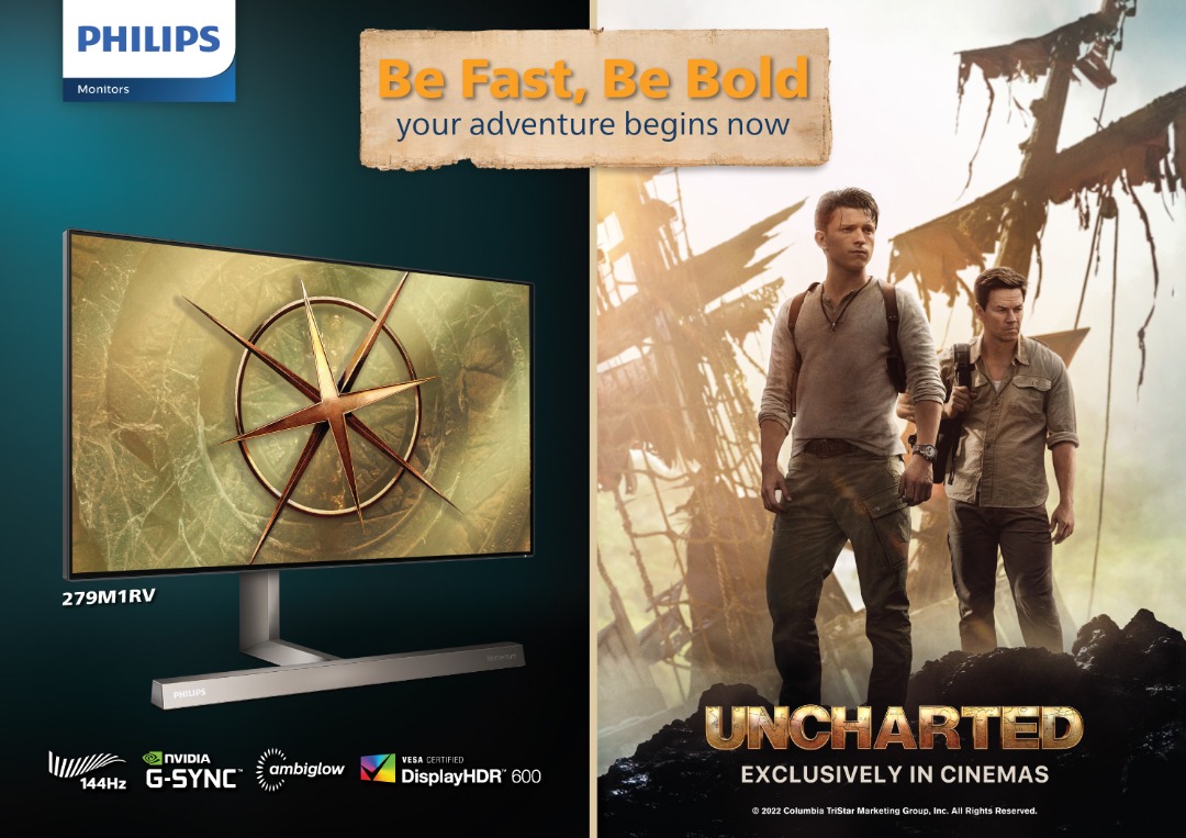 Philips Monitors x Uncharted