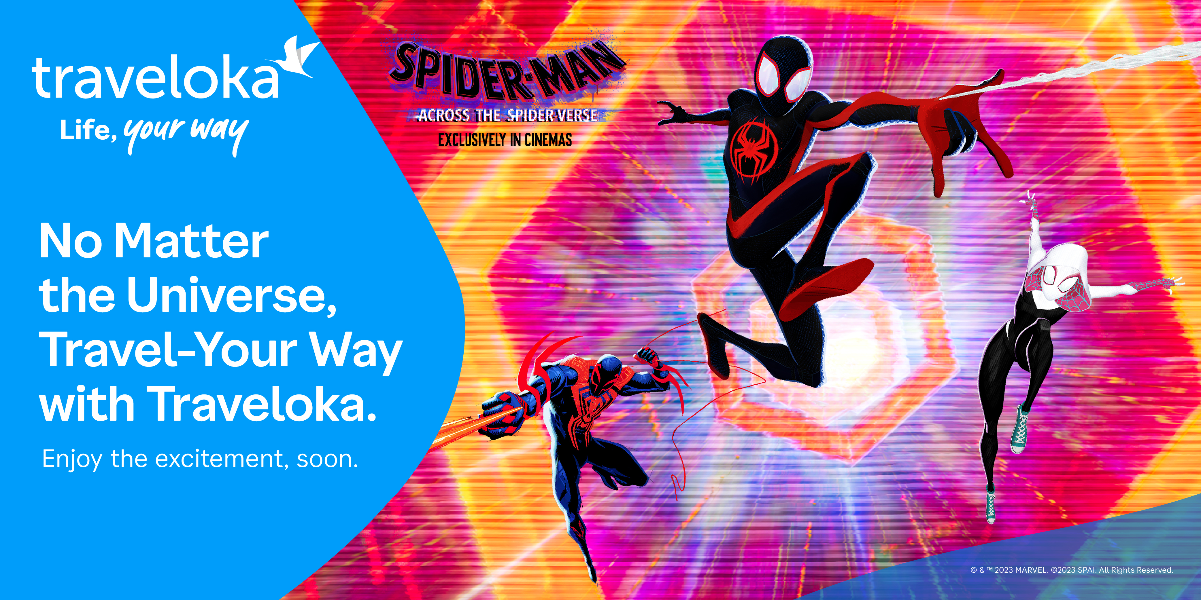 Traveloka x Spider-Man: Across the Spider-Verse Key Visual